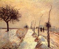 Pissarro, Camille - Road at Eragny, Winter